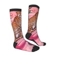 thumbnail image 4 of Lsque Cheetah On Toilet Humor Art Printed Crew Socks Men's Women's LightWeight Thin Casual Calf Socks ,Knee High Socks,Cotton Socks, 4 of 9