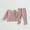Pink, variant on Nrmvnmi Toddle Girls Boys Fashion Long Sleeve Set Cute Crew Neck Long Sleeve Color Blocking Tops And Elastic Waisted Knee Length Pants Leisure And Comfortable Two piece set