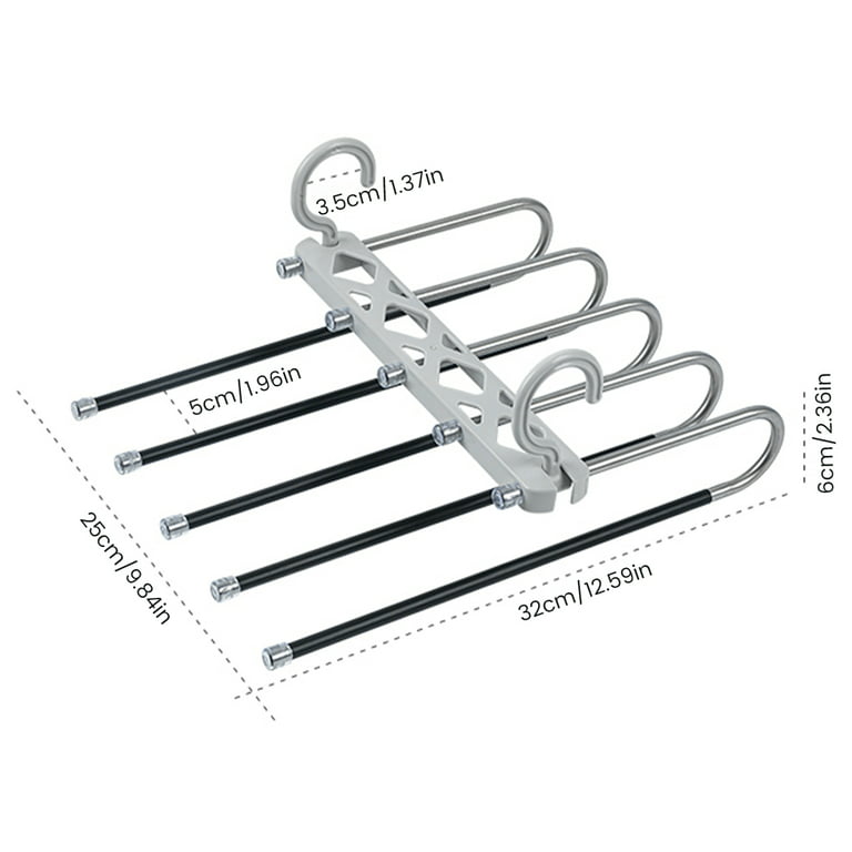 Space Saving 5 layer Multi Functional Metal Pants Hanger – dadihanger