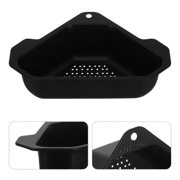 MERRYHAPY Stainless Steel Kitchen Sink Drain Basket with Corner Strainer and Drainage