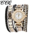 thumbnail image 2 of FcBaudy Bracelet Rigide pour Femmes, Cadeaux pour Femmes Femme Mode Cuir Analogique Quartz Montre-Bracelet Ronde Montres Montre, 2 of 2