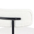 thumbnail image 5 of Roundhill Furniture Corff 5-PC Round Dining Set, Pedestal Dining Table with 4 Boucle Chairs, White, 5 of 13