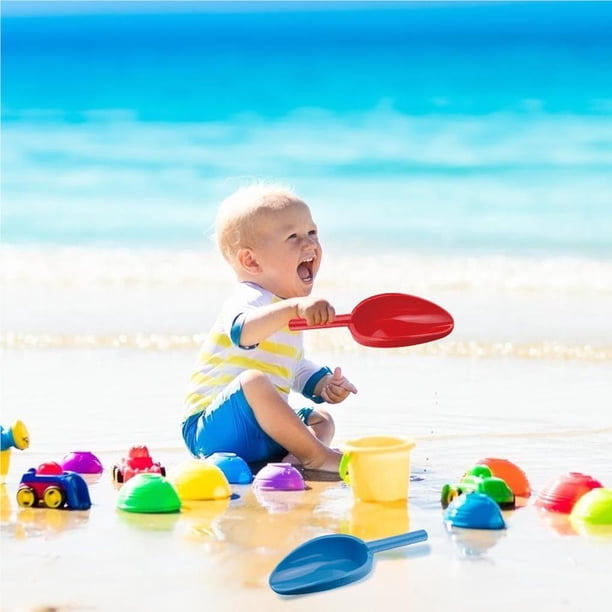 mmirethe Pelles de Plage Couleur Aléatoire 14 Pouces Outil de Creusage Durable Pelle en Plastique Étanche Jouets avec Poignée Enfants