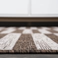 thumbnail image 6 of JONATHAN Y SANTA MONICA 2 x 8 Runner Rug, Sukie Offset Stripe - Brown/Beige, SMB133B-28, 6 of 10