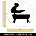 thumbnail image 2 of Gymnastics Gymnast Vault Solid Self-Inking Rubber Stamp Ink Stamper - Dry Pad (No Ink) - Mini 1/2 Inch, 2 of 7