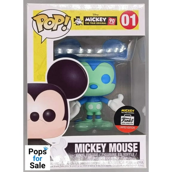 01 Mickey Mouse (Blue/Green) - Disney 90th Anniversary Funko POP