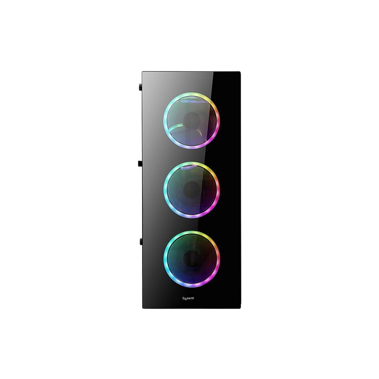 Bgears B-Vigor RGB Mid Tower PC Case – Tempered Glass Side, Front RGB, ATX/MicroATX