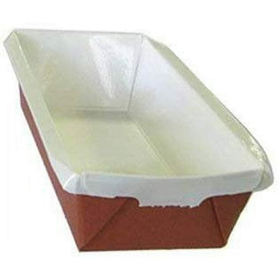 Novacart Optima Rectangular Loaf Mold 6.5" x 2.5" Bottom, 1.75" High - Pack of 12