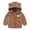 Brown, variant on Staki Baby Girls Coats Toddlers Puffer Jacket Bear Hooded Coats 3-24M(Green,3-6 Months)