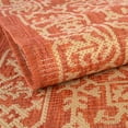 thumbnail image 5 of Unique Loom Allover Indoor/Outdoor Botanical Rug Terracotta/Beige 2' 2" x 3' 1" Rectangle Border Traditional Perfect For Patio Deck Garage Entryway, 5 of 8