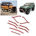 thumbnail image 4 of RC Steering Rods, Replacement RC Chassis Links Pull Rods High Temperature Resistance Wear Resistant Easy Installation  For 1/24 RC Crawler Car Red, 4 of 8