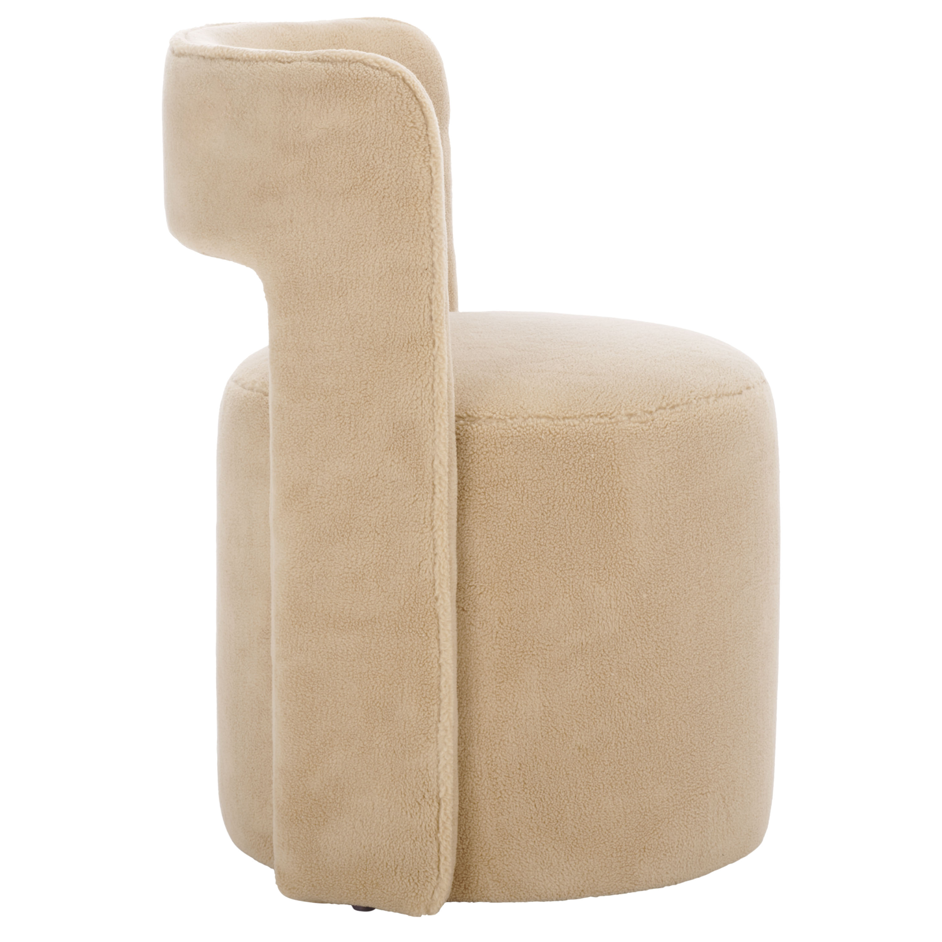 Safavieh Jojo Modern Wood and Fabric Dining Side Chairs, Beige