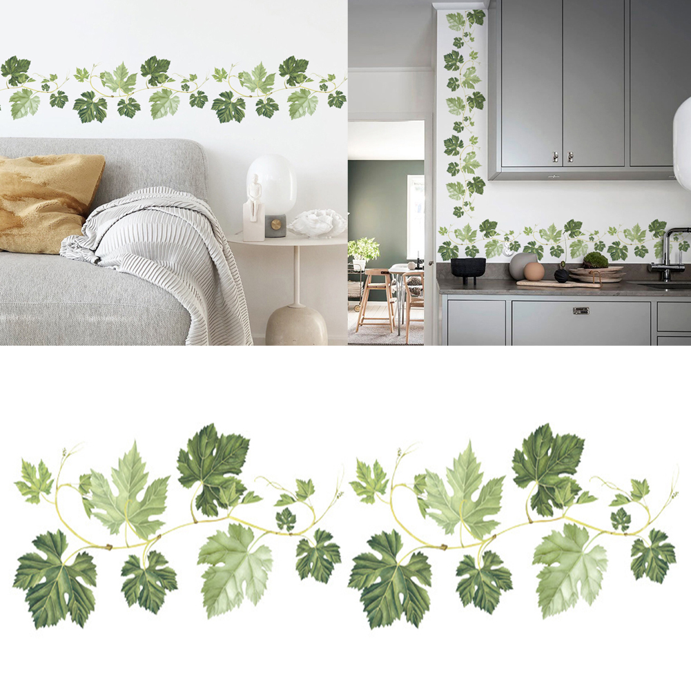 Cheers.US Ivy Vine Wall Decals Stickers Peel and Stick Removable