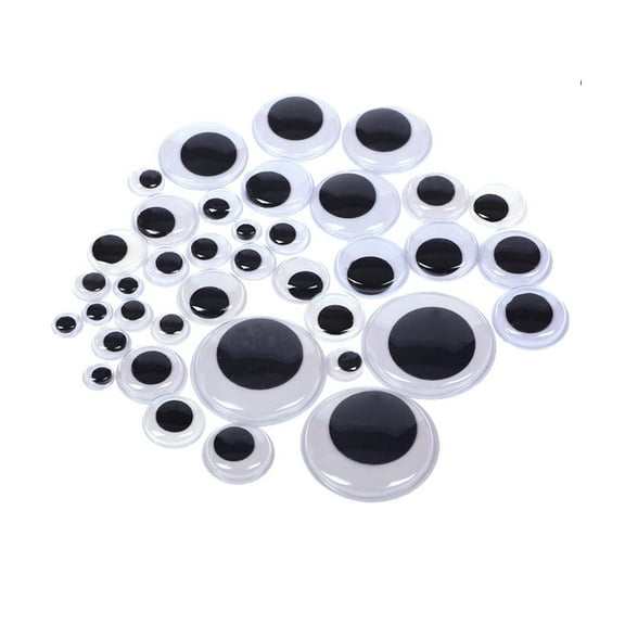 100 Pcs Interesting Eye Sticker Craft Eyes Gummy Eyeballs Child White