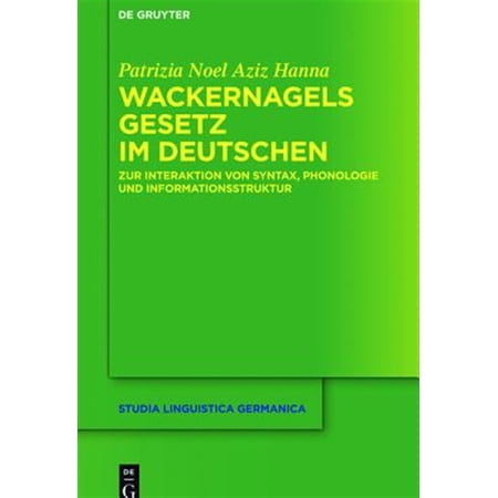 Pre-Owned Studia Linguistica Germanica Wackernagels Gesetz im Deutschen Book 122 (Hardcover)