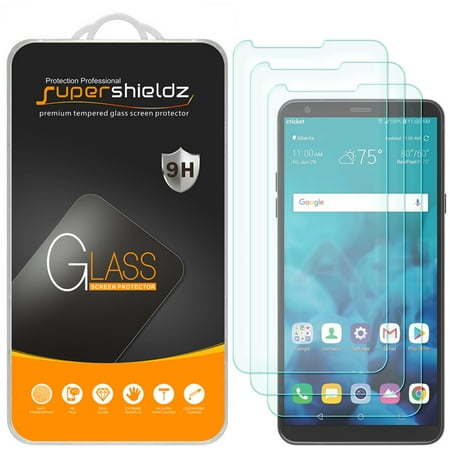 [3-Pack] Supershieldz for LG Stylo 4 Tempered Glass Screen Protector, Anti-Scratch, Anti-Fingerprint, Bubble