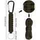 thumbnail image 3 of LLavero de cuerda de paraguas al aire libre, cordón de autodefensa, nudo de supervivencia, hebilla de bola de acero, herramienta de seguridad táctica, cordón de gancho de mosquetón, 3 of 5