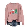thumbnail image 2 of Women's Christmas Sweater Women's Sweaters Pullover Christmas Sweater with Round Neck, Long Sleeves, and Unique Holiday Prints, 2 of 4