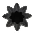 thumbnail image 4 of DecMode 12" Speckle Textured Black Ceramic Vase with Tulip Style Opening, 4 of 9