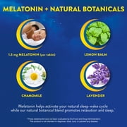MidNite Melatonin Back To Sleep، جرعة منخفضة، 1.5 مجم، مساعد على النوم، 30 قرصًا