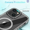thumbnail image 5 of Magnetic Case for iPhone 15, [with Screen Protector][100% Screen Sensitivity][Compatible with MagSafe] Full Body Shockproof Cell Phone Case Cover for iPhone 15 - Gray, 5 of 8