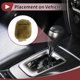thumbnail image 3 of Cubierta de pomo de cambio de marcha única Bargains universal para automóvil SUV camión RV protector de palanca de cambios anidado de felpa verde caqui, 3 of 7