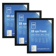 GB eye 20.5" x 15" Frame, FSC Black Wood Poster Frame, Scratch Proof Glazing- Set of 3