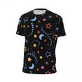 thumbnail image 5 of T Shirt For Men Moon And Stars Gym T-Shirt Summer Galaxy Print Classic Harajuku Tee Shirt For Man Gr, 5 of 7