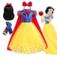thumbnail image 2 of Vestido de princesa Blancanieves de Disney para niñas, manga abullonada con capa, disfraz de Halloween, Carnaval, fiesta, vestidos de cumpleaños para niños, 2 of 5
