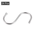 thumbnail image 3 of Uxcell 2.56'' S Hooks Hanger Stainless Steel Silver Tone 24Pcs, 3 of 6