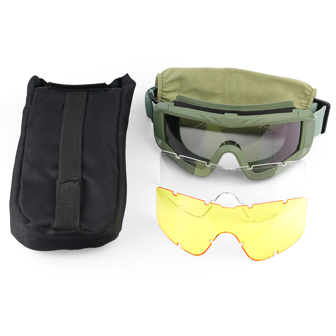 Xaegistac Safety Goggles Airsoft Glasses with Anti-Fog Coating for Hunting and Cycling