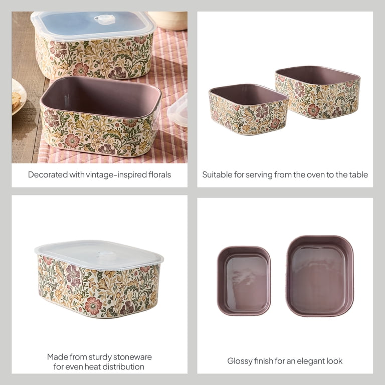 Better Homes & Gardens Edith Vine 4-Piece Baking Dish Set photo 3