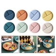 thumbnail image 5 of CHENGSI for Balanced Diet Portion Control Plate - 3 Compartment Divided Dinner Plate, Reusable ABS Plastic, Dishwasher Safe, for Home, Office, Travel, 22cm Diameter, Multiple Colors, 5 of 10