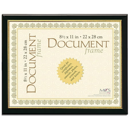 UPC: 0044021701867 | MCS University Document Frame – Black w/Gold