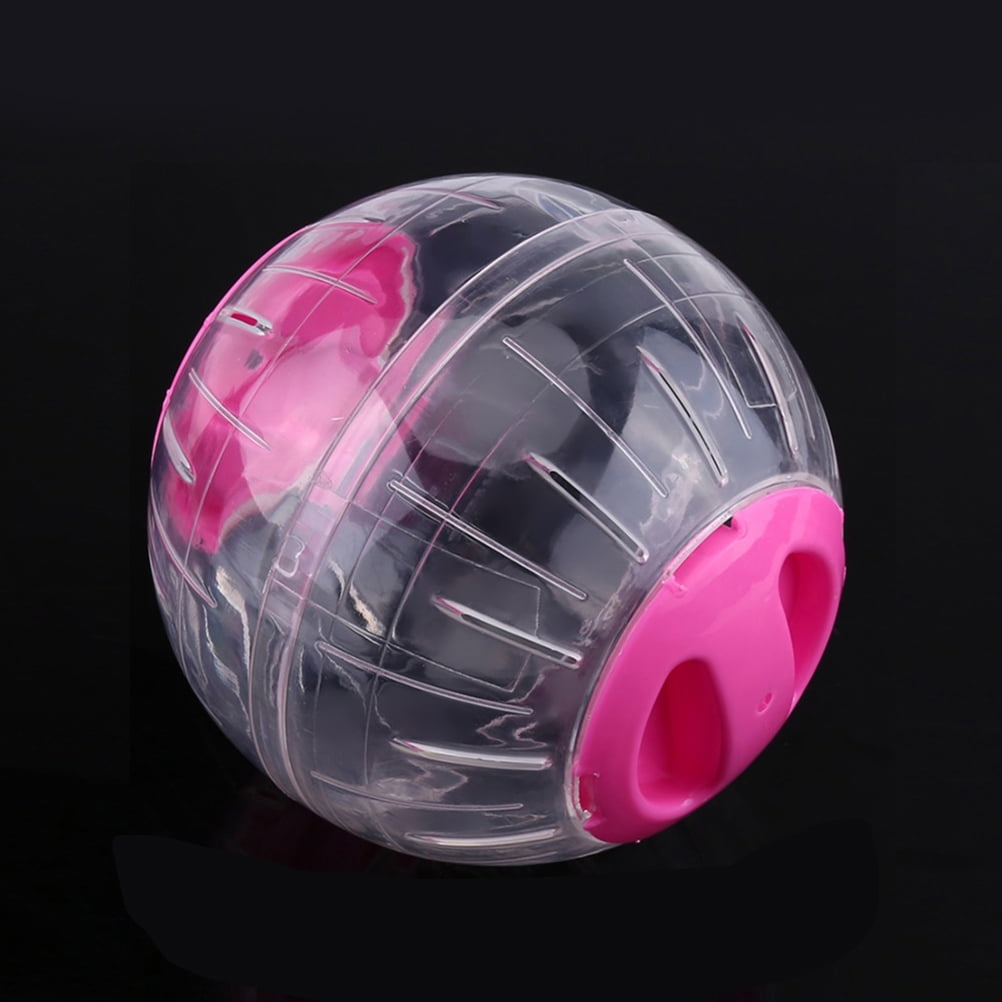 GAXIRE 2Pcs Pink Hamster Exercise Ball for Small Pets Made with Sturdy Plastic Material