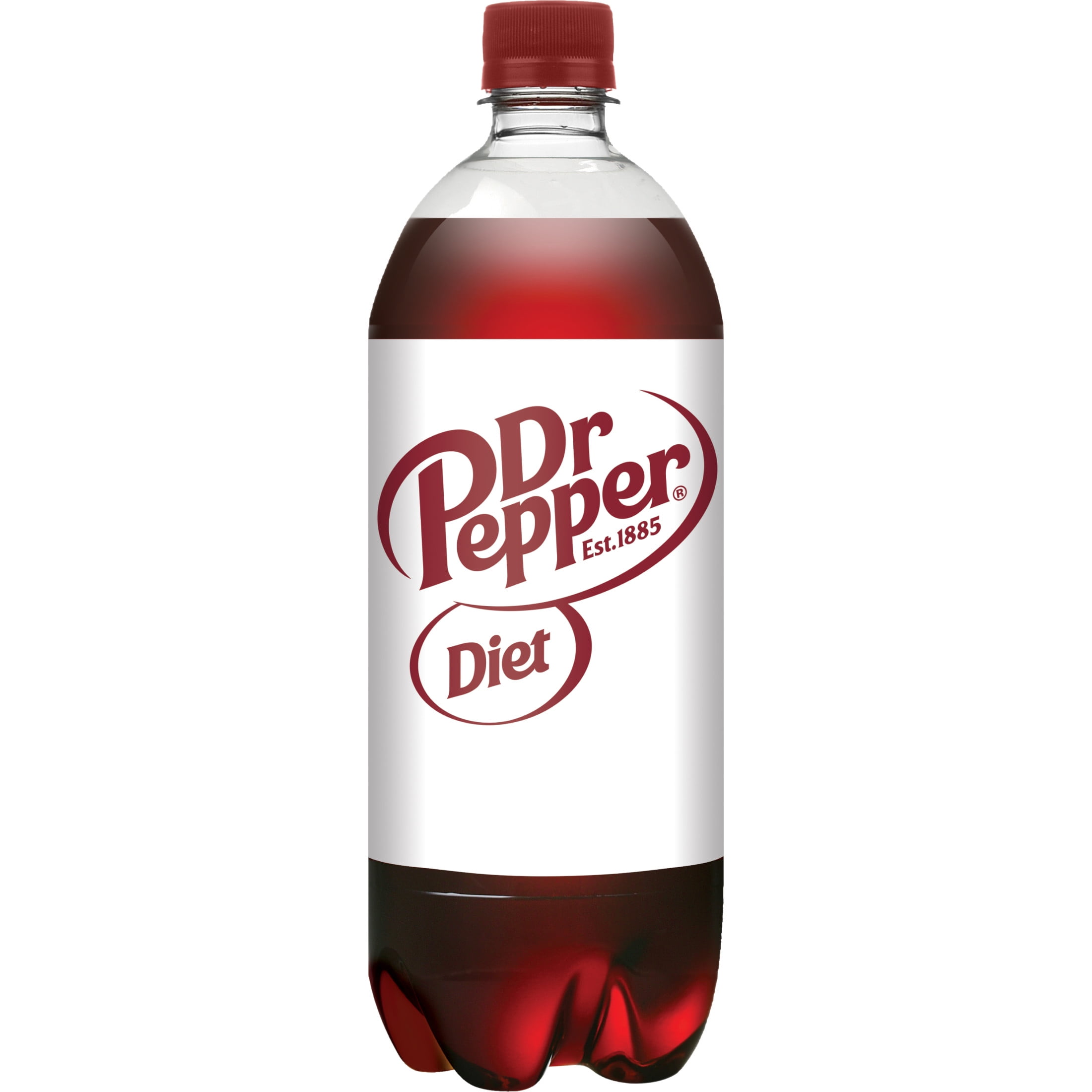 Diet Dr Pepper Soda Pop, 1 L, Bottle
