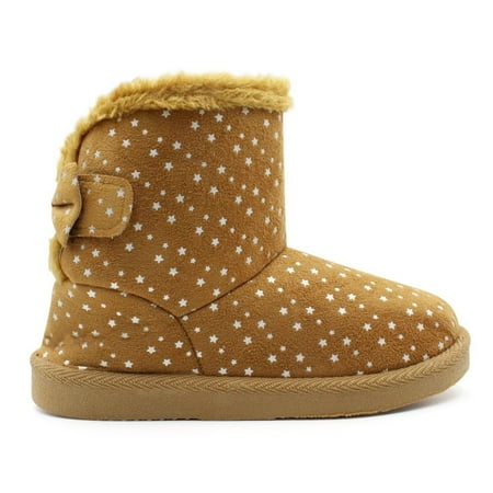 

LAVRA Girls Classic Booties Faux Fur Lined Winter Snow Boots