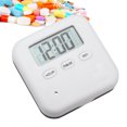 thumbnail image 3 of Pills Case  Pills Box  Medicine Box 4 Grid Daily Medicine Tablet Pills Storage Box Organizer Case Container With Timer White Grey, 3 of 8