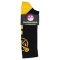 thumbnail image 2 of LAX Lacrosse Socks with Lacrosse Sticks Athletic Crew Socks (Black/Gold, Small), 2 of 2