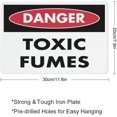 thumbnail image 2 of Danger Toxic Fumes Sign Safe Sign, Signs Outdoor, 12 X 8 In, Sign For Home, Business, Driveway Alert, 2 of 6