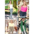thumbnail image 6 of Stretch Is Comfort Women's Double Layer Tank Top Black 3X, 6 of 7