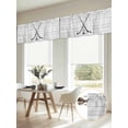thumbnail image 6 of Ice Hockey Valances for Windows, Farmhouse Rustic Ball Sport Game Wooden Grain Light Filtering Kitchen Curtains, Rod Pocket Window Valance Curtains for Living Room Bedroom, 42" W x 12" L, 2 Panels, 6 of 9