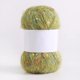 thumbnail image 1 of Zhuge Rollo de 50 g de hilos de mohair con puntos de colores, hilo suave para tejer a mano, crochet, para bufandas, chales y manualidades, color matcha, 1 of 4