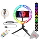 thumbnail image 2 of Ring Light VLOG Essentials LED RGB a todo color de 20 cm con trípode, 2 of 8