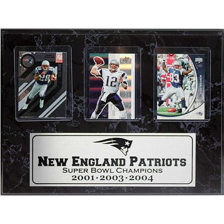 NFL New England Patriots 3-Card Plaque, 9x12