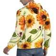 thumbnail image 6 of Salouo Sunflowers And Butterflies Pattern Men's Fall Hoodie Sweatshirt,Sport Hoodie with Pockets for Men Pullover Casual Hooded Sweatshirt-Medium, 6 of 7
