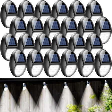 

CQQYH Pieces Solar Lights Outdoor Deck Lights LED Solar Powered Fence Lights Waterproof Outdoor Step Stair Lights Solar Deck Lights Outdoor Waterproof Lamps for Front Door Yard Stairs Wal