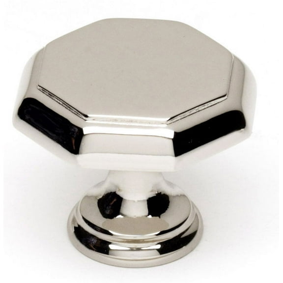 Alno A828-14-PN Cabinet Hexagon Knob Polished Nickel