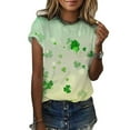 thumbnail image 2 of Wycnly Womens Tops Dressy Casual Short Sleeve Square Collar Summer Shirts Solid Double-Layer Lace Pleated Hem Ladies Blouse, 2 of 6