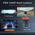thumbnail image 4 of Front and rear dual channel driving recorder 5.0 inch IPS 2.5D touch screen 1080p HD driving recorder with night vision car camera recording DVR, 4 of 5